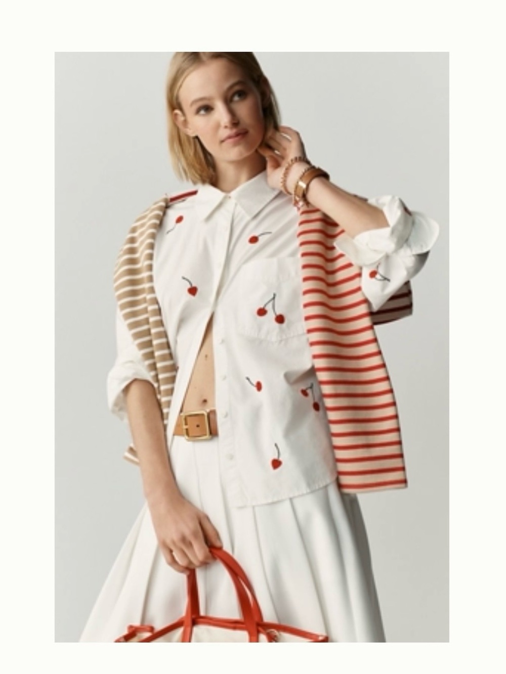 Maeve Embroidered Button up